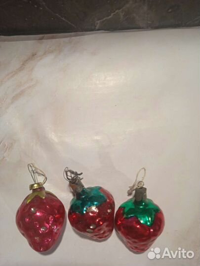 Елочные игрушки стекло СССР