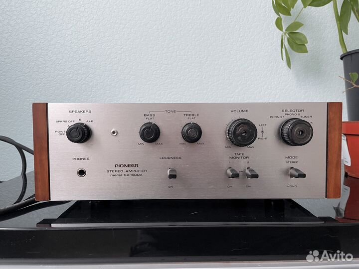 Винтажный усилитель Pioneer SA-500A 1972 + колонки