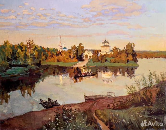 Картина маслом на холсте, репродукция И.Левитан