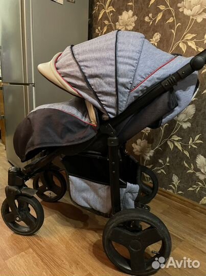 Коляска прогулочная Camarelo светло-синий меланж