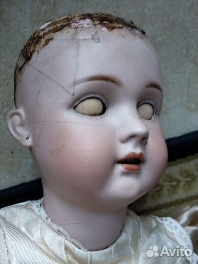 Голова русской антикварной куклы