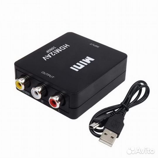 Переходник с hdmi на rca (тюльпаны)