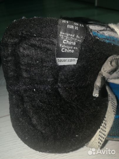 Хоккейные коньки bauer 35р