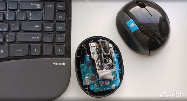 Мышь + клавиатура беспроводная Microsoft Sculpt