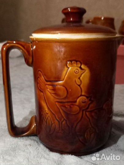 Васильковская майолика,большой кувшин,кружки,ссср