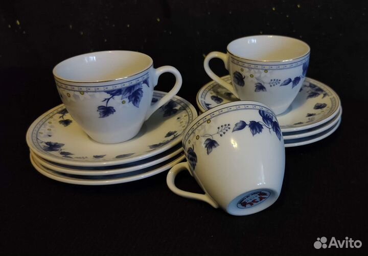 Кофейный сервиз синий