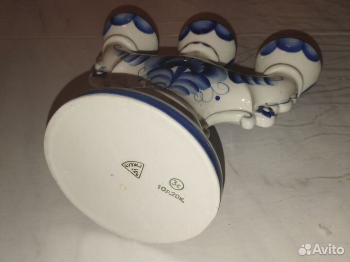 Гжель. Подсвечники