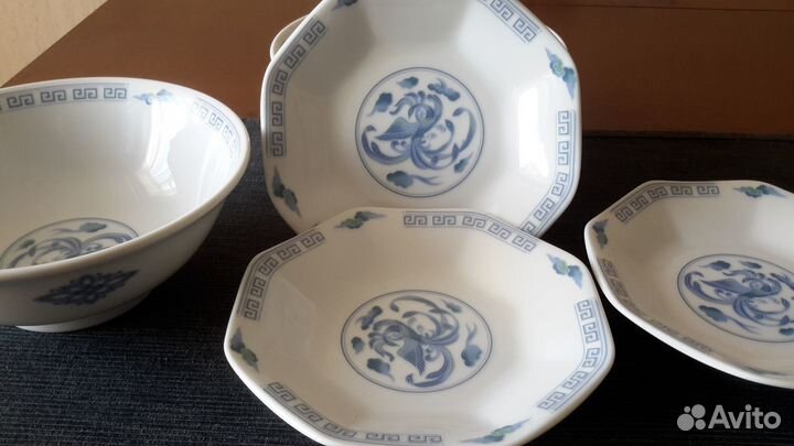 Тарелки Салатник Чаша Фарфор Япония Клеймо