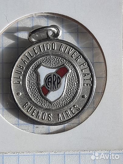 Футбол жетон Клуб Атлетико Ривер Плейт серебро RRR