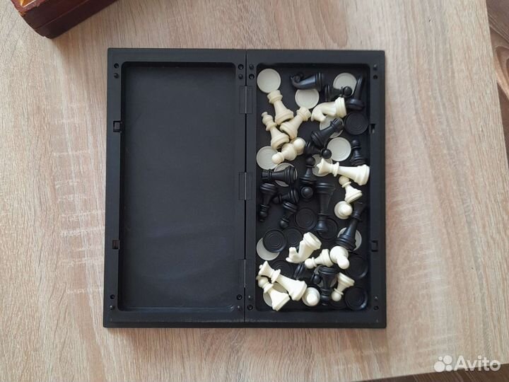 Настольные игры Нарды Шашки Пазл Шахматы магнитные