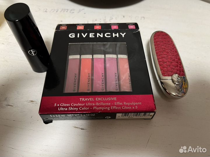 Givenchy, Guerlain помады и блески бу