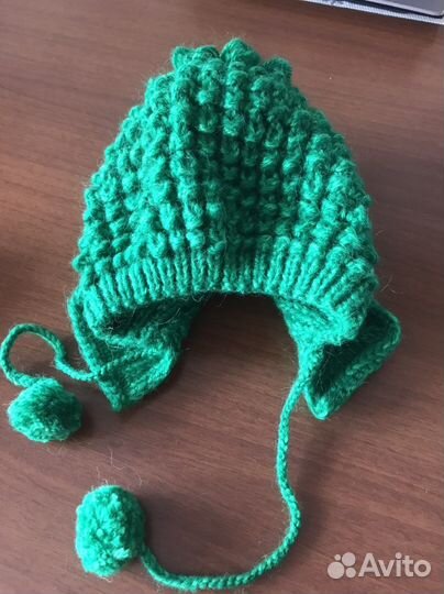 Комплект шапка и носочки на 6-12мес