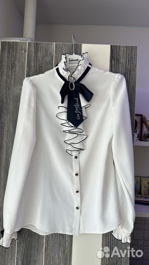 Блузка школьная 146 маленькая леди