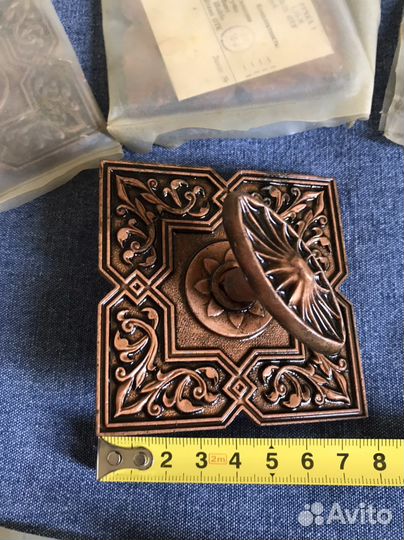 Ручка мебельная с декоративным основанием СССР