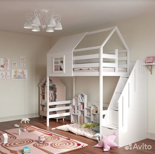 Кровать для ребенка от 3 лет из дерева