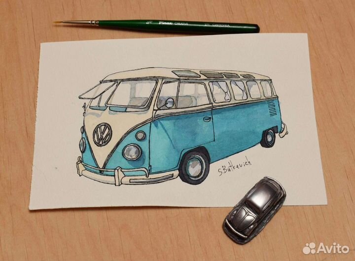 Volkswagen Transporter T1 рисунок