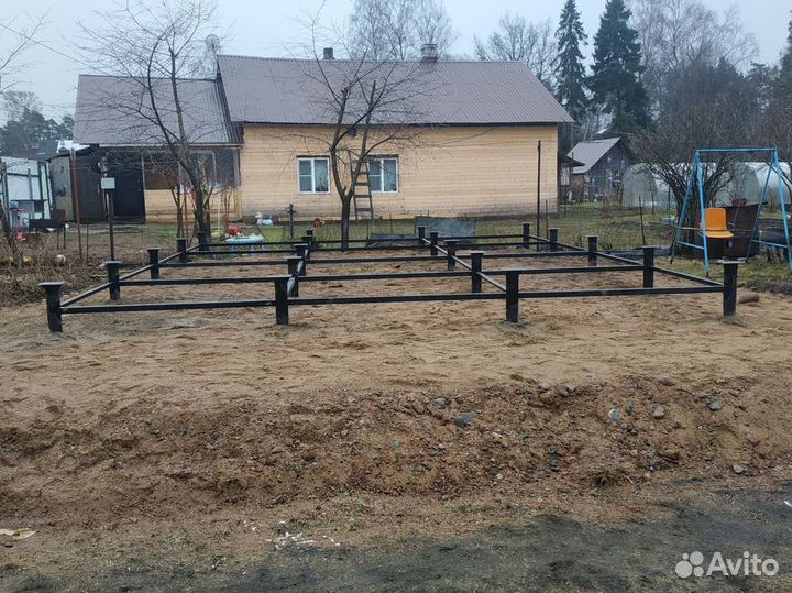 Фундамент на винтовых сваях под ключ