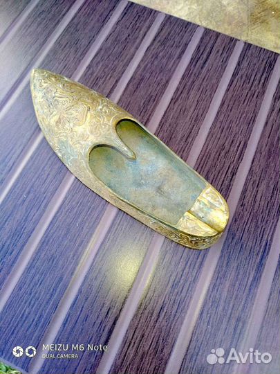 Пепельница латунь