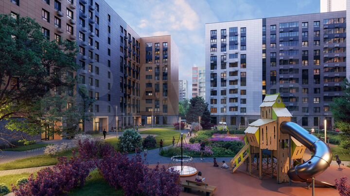 2-к. квартира, 57,4 м², 1/15 эт.