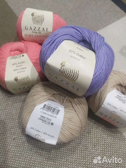 Пряжа для вязания хлопок