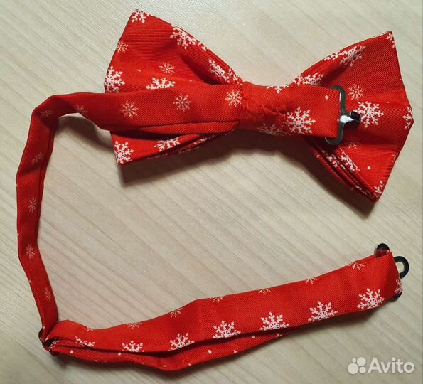 Галстук бабочка мужская красная