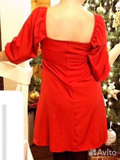 Вечернее платье 42 44 красное