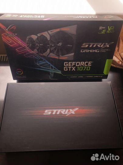 Видеокарта GTX Asus strix Gaming 1070 8 GB