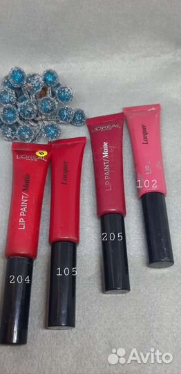 Loreal блеск для губ помада красная