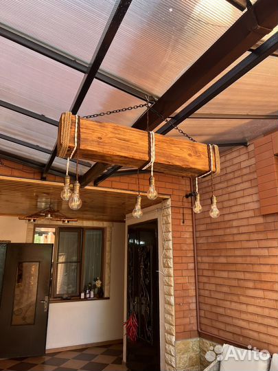 Деревянные декоротивные люстры