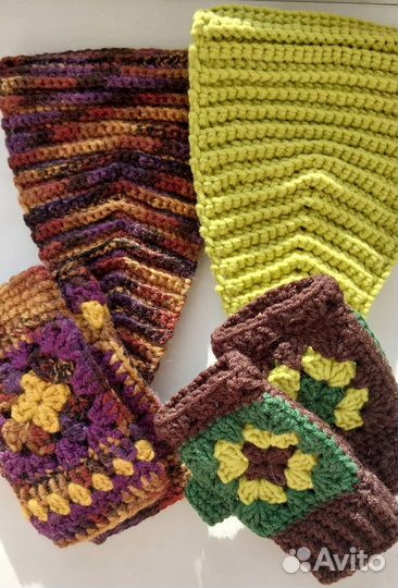 Повязка на голову+митенки