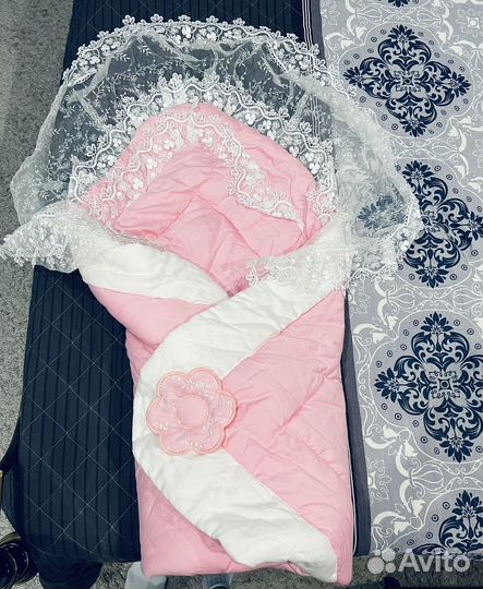 Конверт одеяло на выписку новый осень-зима