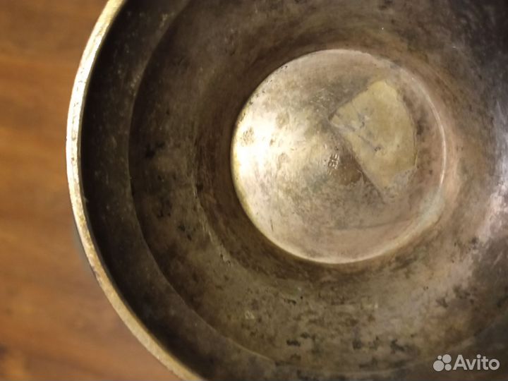 Старый заварочный чайник латунь