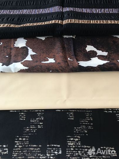 Отрезы ткани пакетом (шелк, джерси, креп)