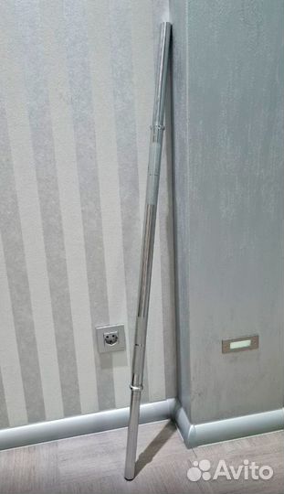 Гриф прямой для штанги 120 см и блины