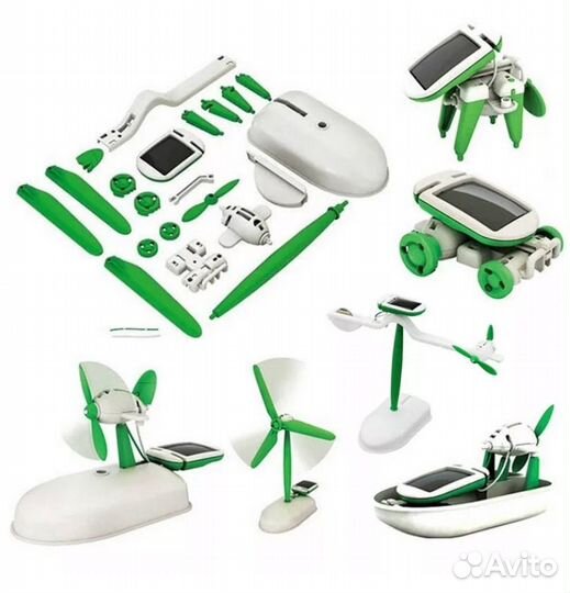 Конструктор Solar Robot Kits 6-в-1