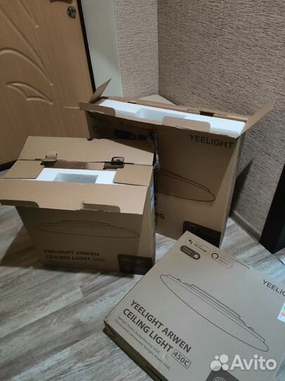 Коробки от люстр с пенопластом