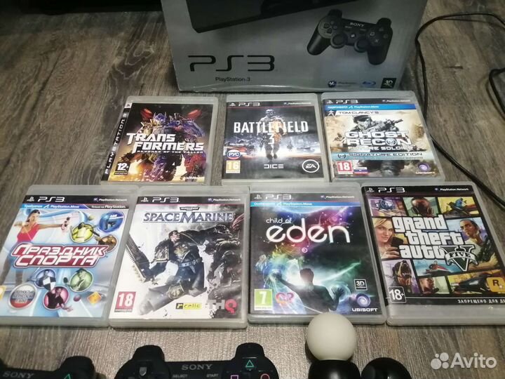 Игровая приставка ps3 с играми