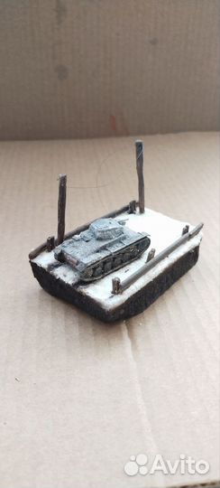 Диорама с танком pz2 зимой
