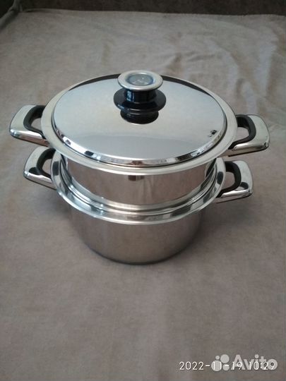 Кастрюля 5 л + пароварка d24 Zepter 2 комплекта