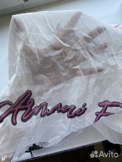 Палантин Armani хлопок