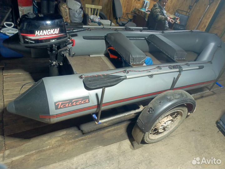 Лодка пвх с мотором и прицепом