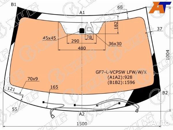 Стекло лобовое infiniti FX50