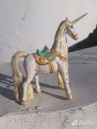 Елочные игрушки единорог