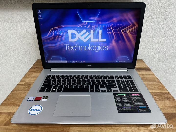 Огромный 17.3 игровой i3-6006 8Gb DDR4 SSD+1000 R7