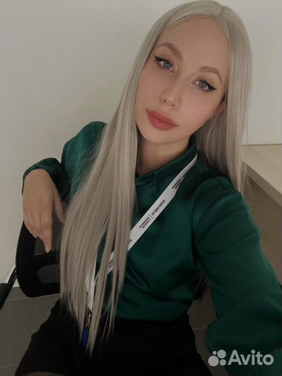 Парик блонд, розовый