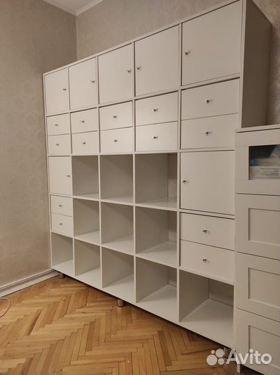 Стеллаж IKEA Каллакс 25(5х5) ячеек аналог белый
