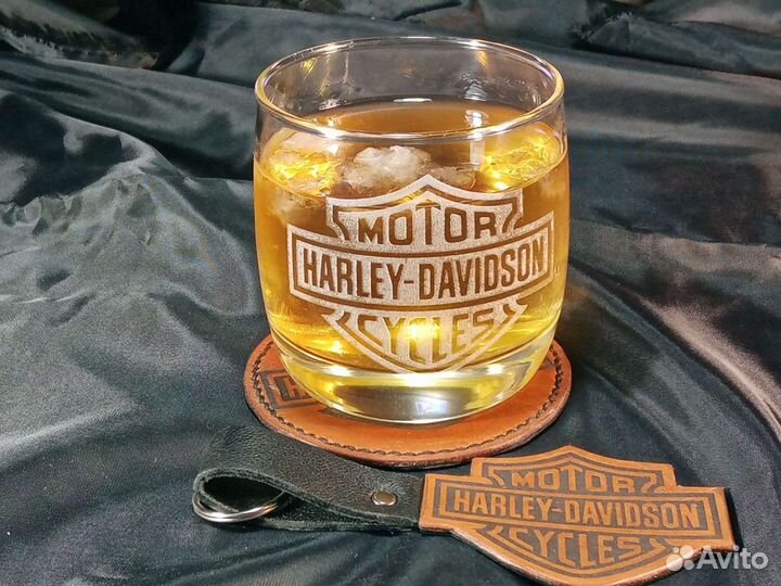 Стакан под виски с логотипом Harley-Davidson