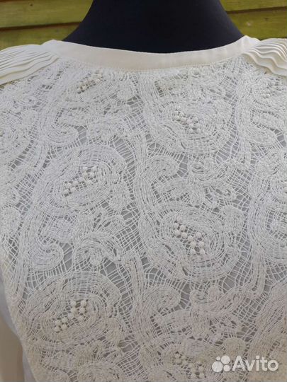 Нежная блуза ретро винтаж лолита 44 р