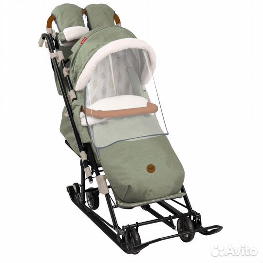 Детские санки коляска nika7-8к