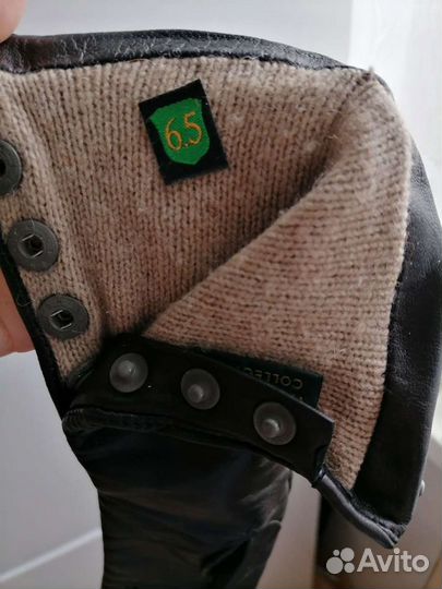 Перчатки женские кожаные